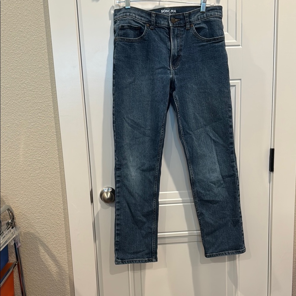 Sonoma Blue Straight-Leg Jeans Medium Wash